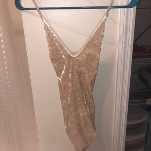 Forever 21 velvet bodysuit